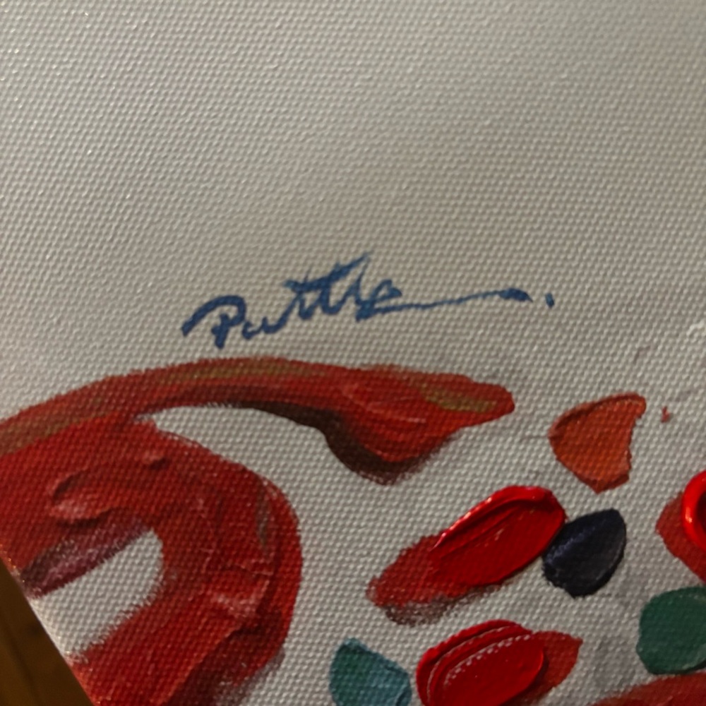 Colorful Giraffe Canvas Art by Purttle - Picture 5 of 9